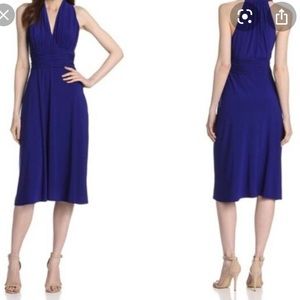 Evan Picone Halter swing Dress - purple